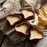 Heart-Shaped Terracotta Candles – Priya Lavender (Box of 4)