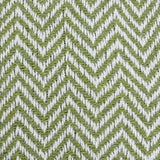 Textile pattern with green and white chevron design