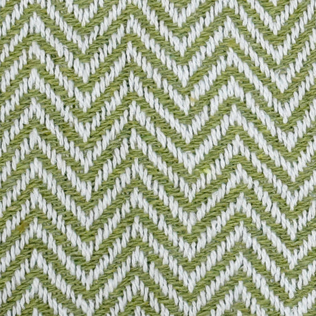 Textile pattern with green and white chevron design