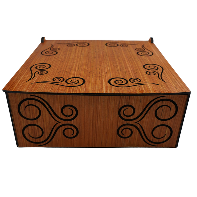 Christmas Advent Village (Cherry wood) including Festive 24 Filler Pack