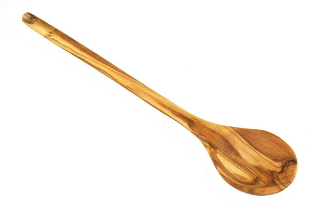 Wooden spoon on a white background