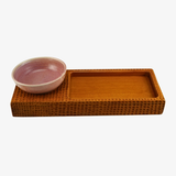 Osage Tray with stoneware pot
