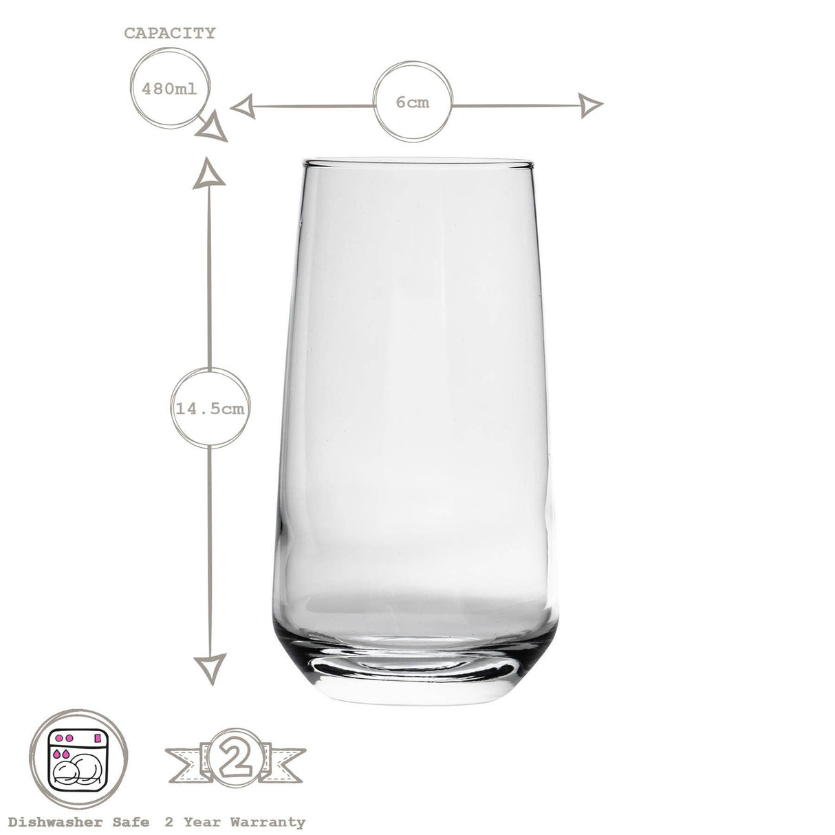 Nord Highball Glass – 480ml