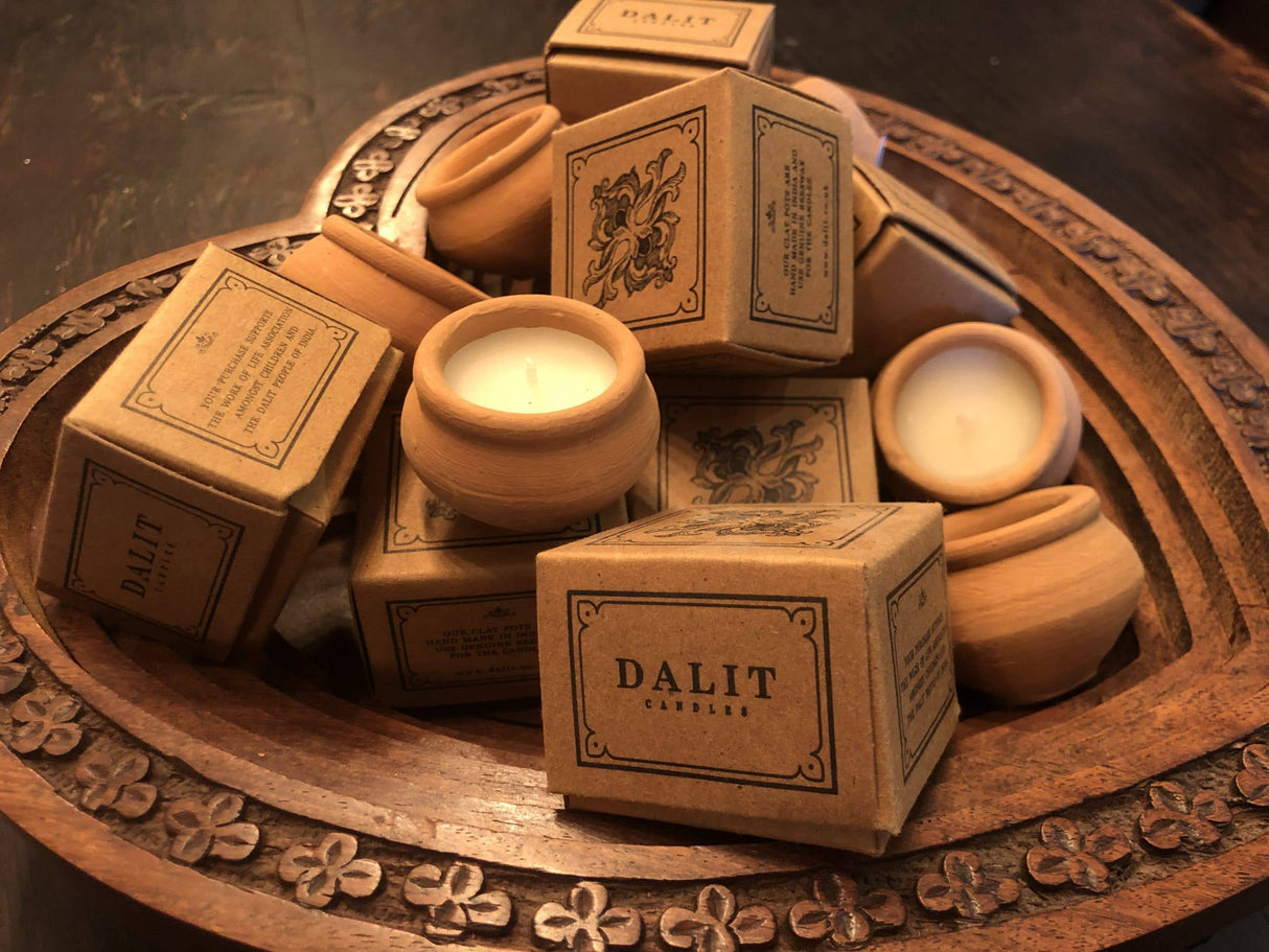 Handmade Terracotta Tealight Candle | Rahul Beeswax Candle