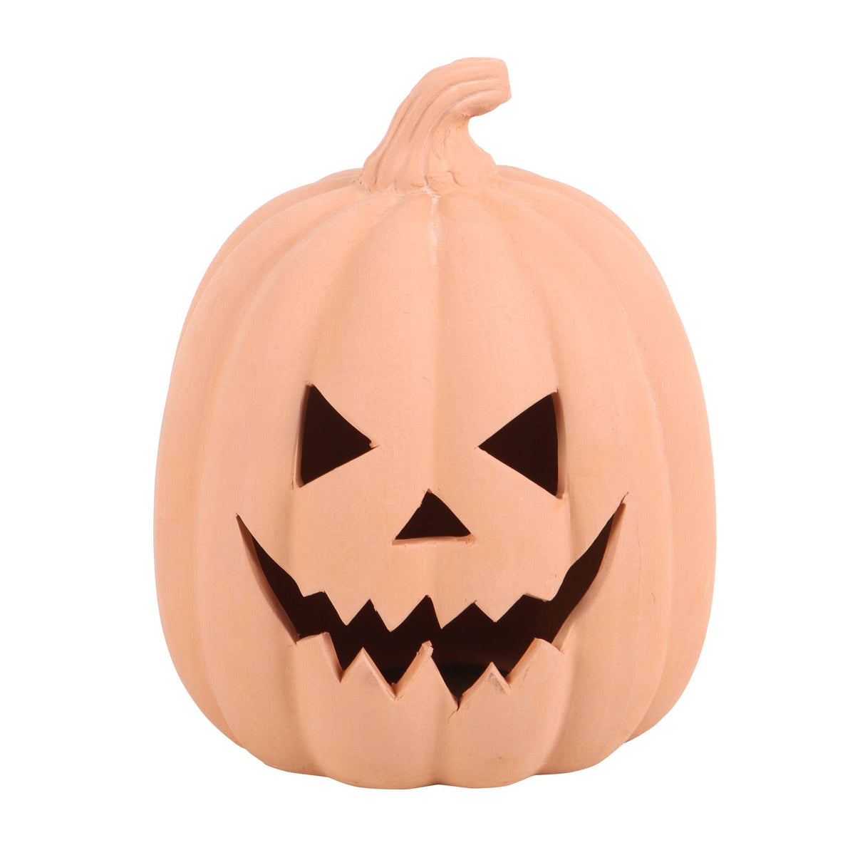 Small Terracotta Halloween Pumpkin Decoration – 15cm