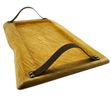 Classic Oak Tray with leather feature handles