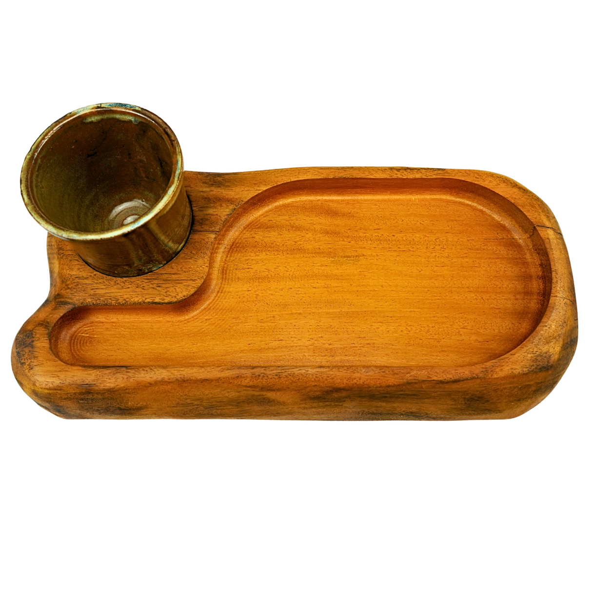Serving Board With Dipping Pot