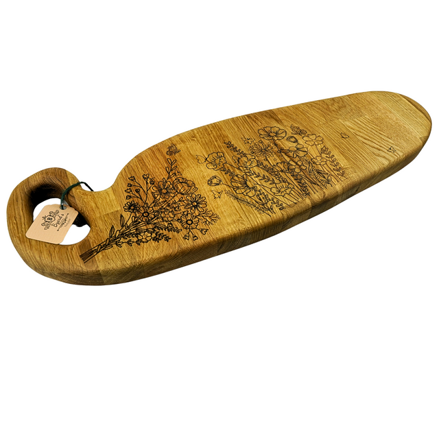 Chopping Board with Flower Details