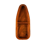 Everyday Tray: Osage Boat Tray with two compartments