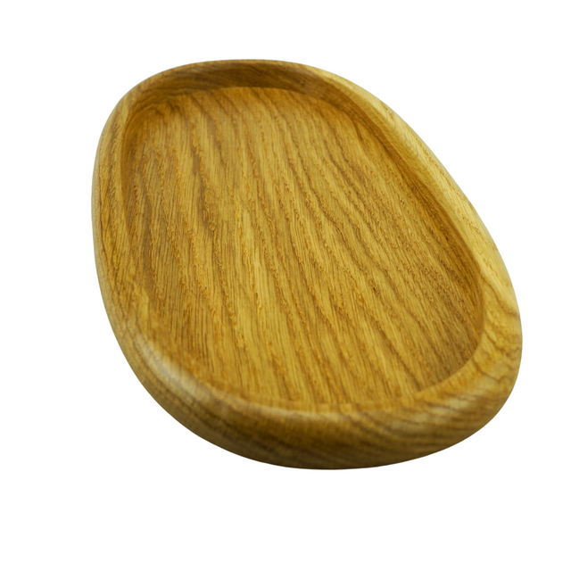 Oval Light Oak Tray