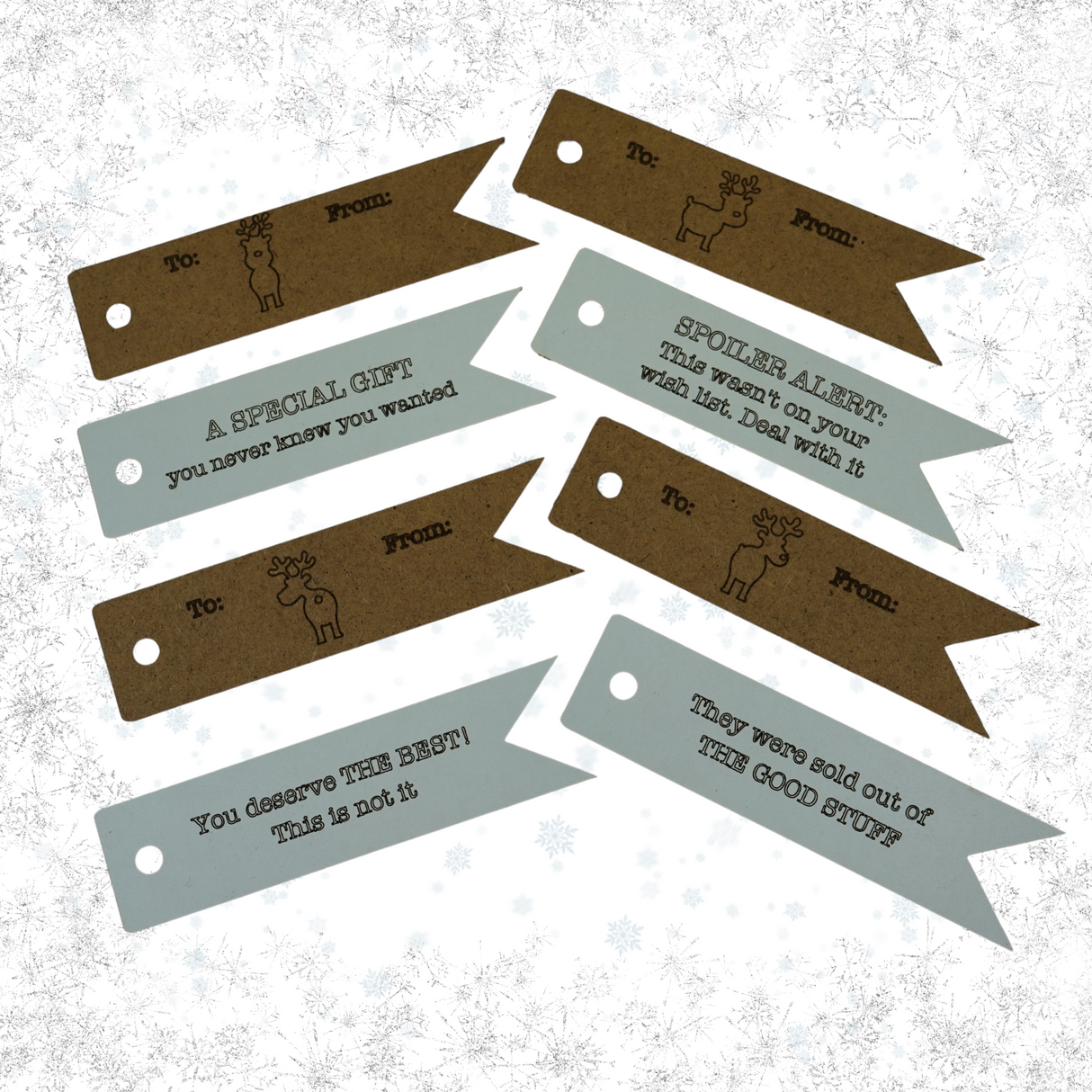 Christmas Gifts Tags (with a side of eye-roll)