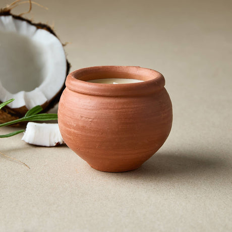 Karan Handmade Terracotta Candles – Box of Three