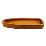 Large Hardwood Boat Serving Board with one compartment