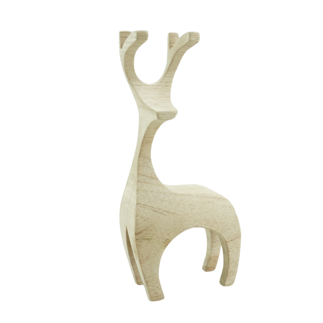 Handcrafted Hardwood Reindeer