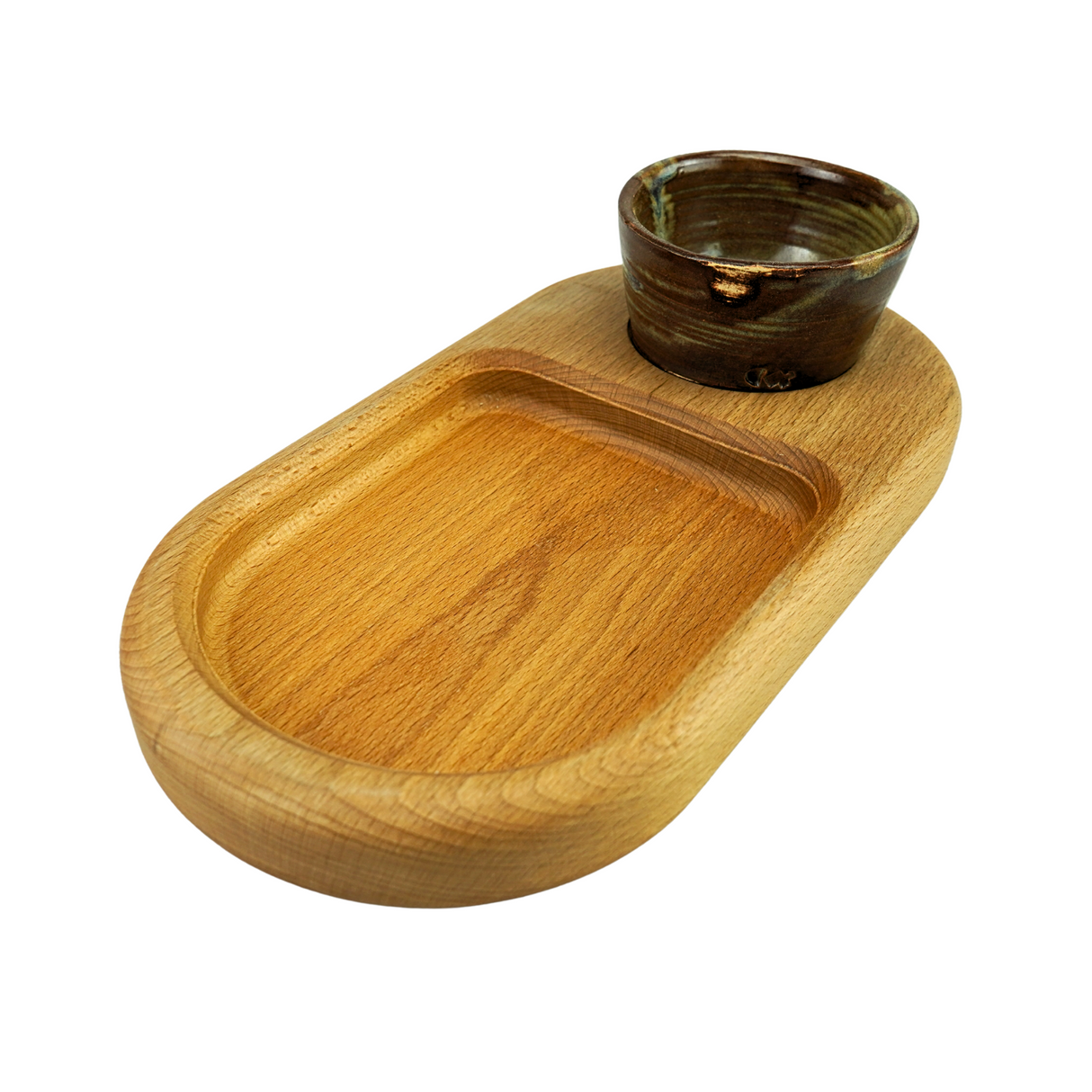 Oak recess with Dipping Pot