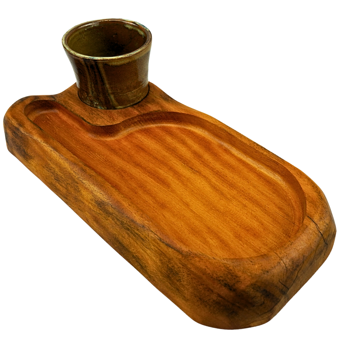 Serving Board With Dipping Pot