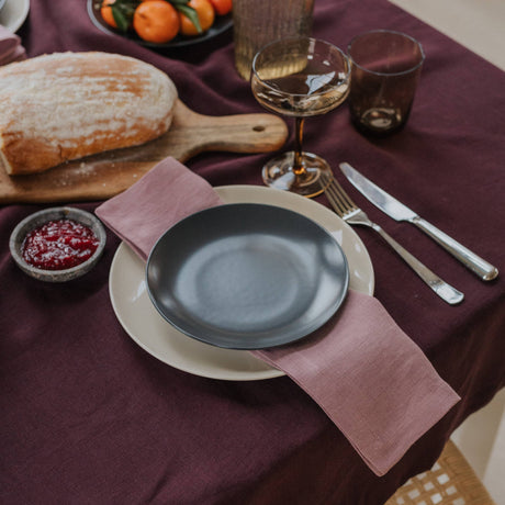 Woodrose Linen Napkin Set Of 2