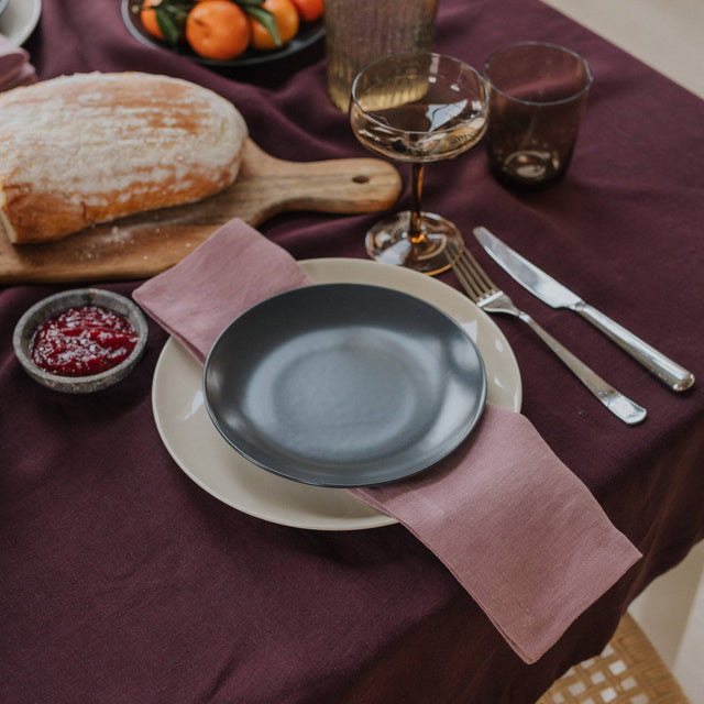 Woodrose Linen Napkin Set Of 2