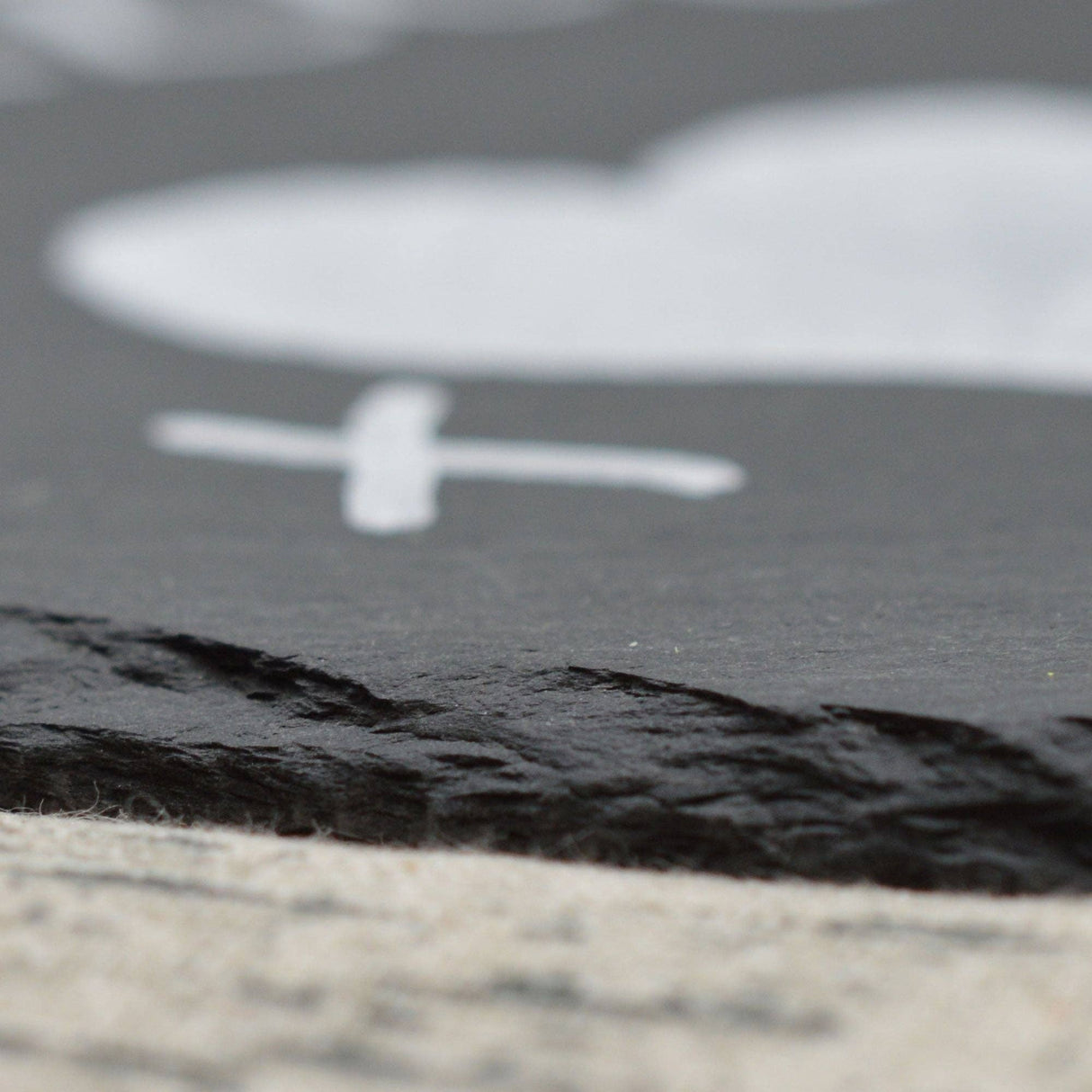 Personalised Large Heart Slate Sign | Engraved Hanging Slate Board