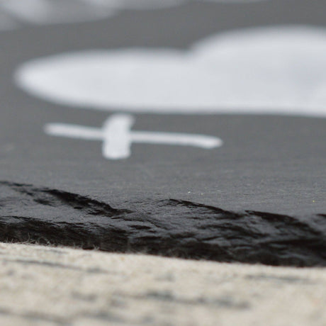 Personalised Large Heart Slate Sign | Engraved Hanging Slate Board
