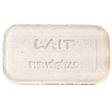 Bar of soap with 'Lait Therapeutical' text on a white background