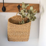 Slim Seagrass Hanging Storage Basket