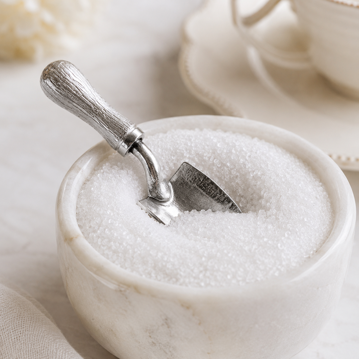 Garden Trowel Pewter Small Sugar Spoon