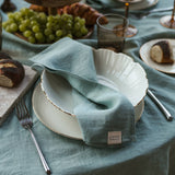 Ocean Mint Linen Napkin Set Of 2