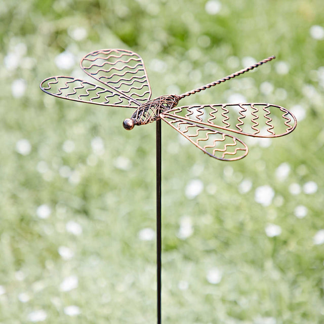 Pantala Metal Dragonfly Garden Stake Decoration