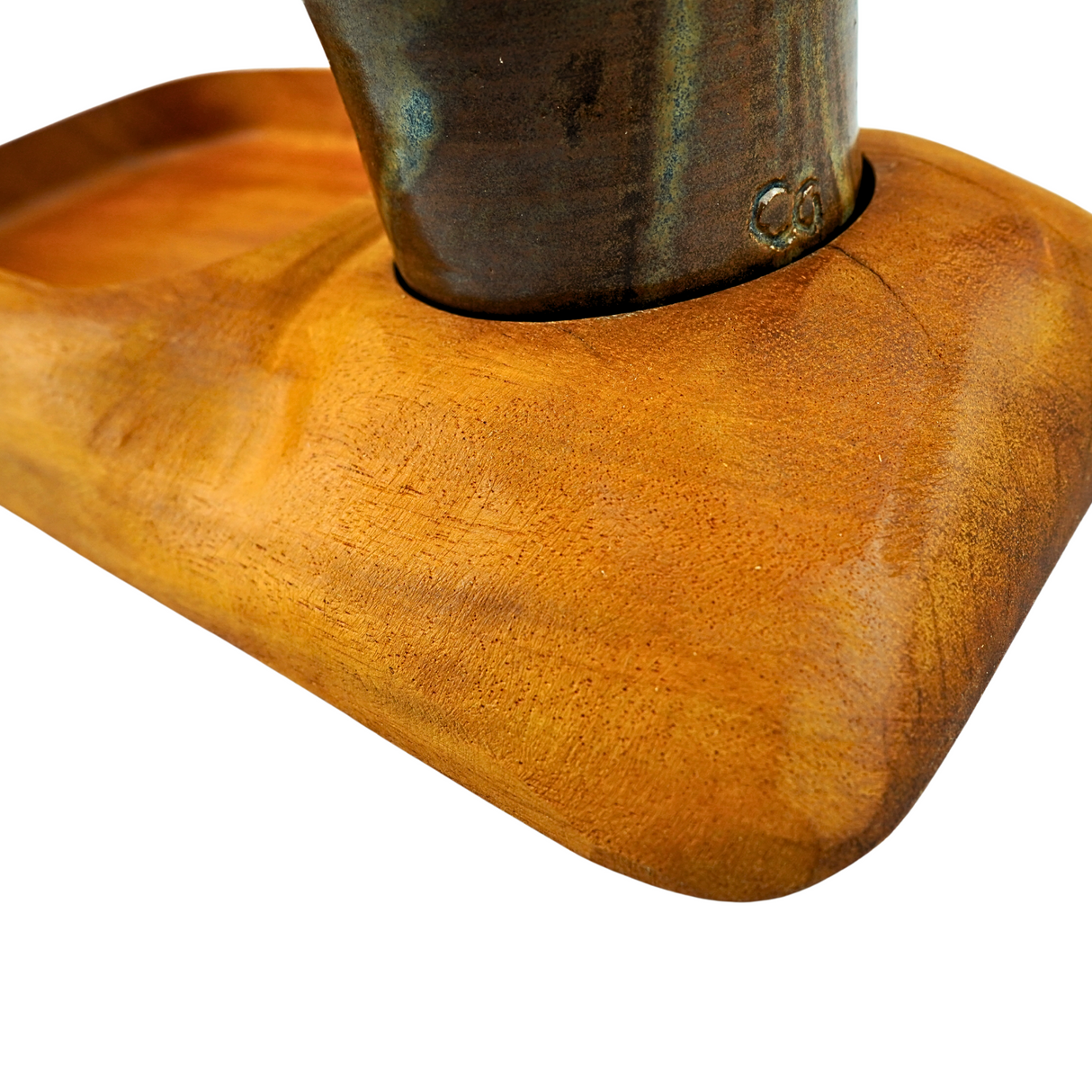Stoneware Dipping Pot with tray