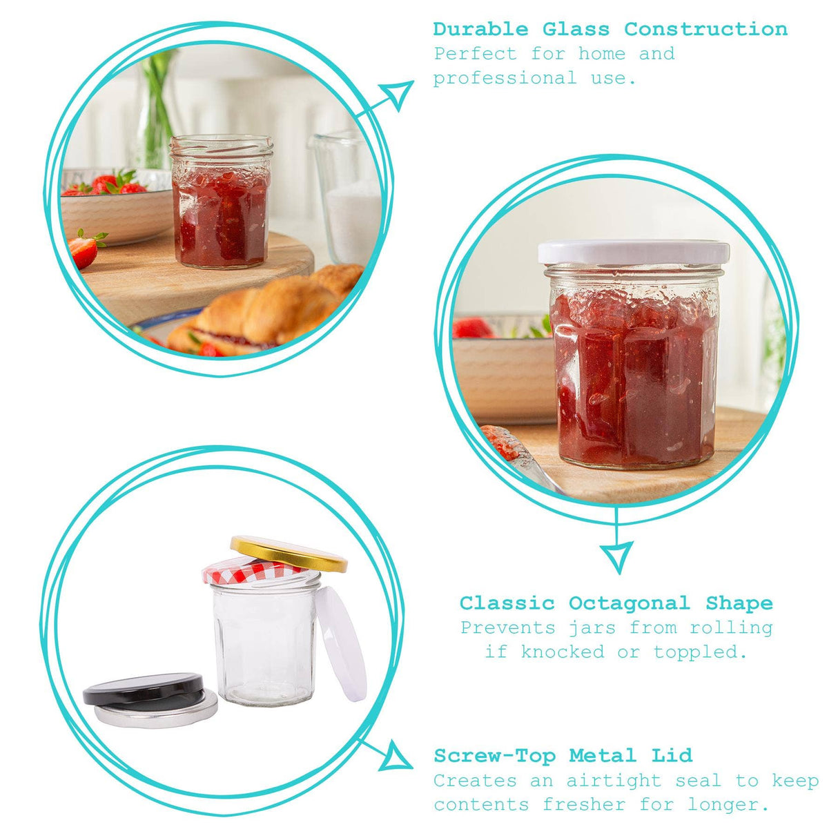 310ml Glass Storage Jar with Lid – Personalised Engraving