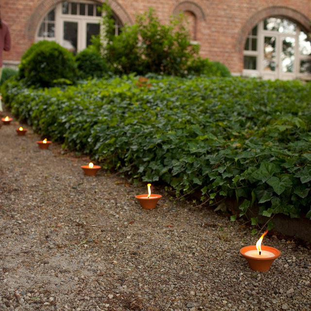 Outdoor Citronella Terracotta Candle Dish