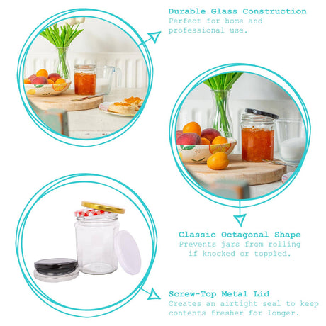 450ml Glass Storage Jar with Lid | Personalised & Bulk Discounts