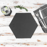 Hexagonal Natural Slate Drinks Coaster – 8.5cm (Optional Engraving)