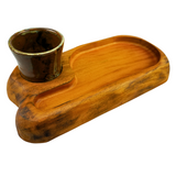 Serving Board With Dipping Pot