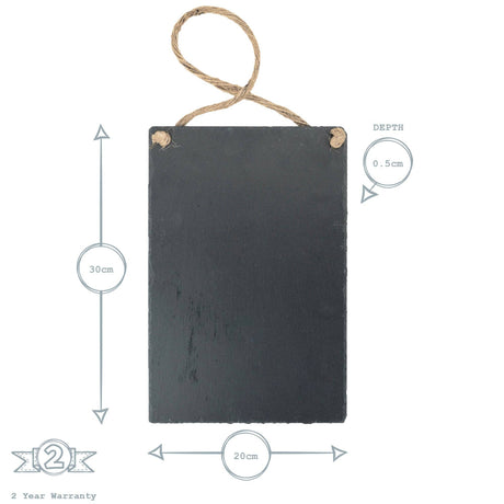 Personalised Hanging Slate Notice & Menu Board