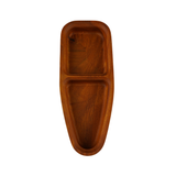 Everyday Tray: Osage Boat Tray with two compartments
