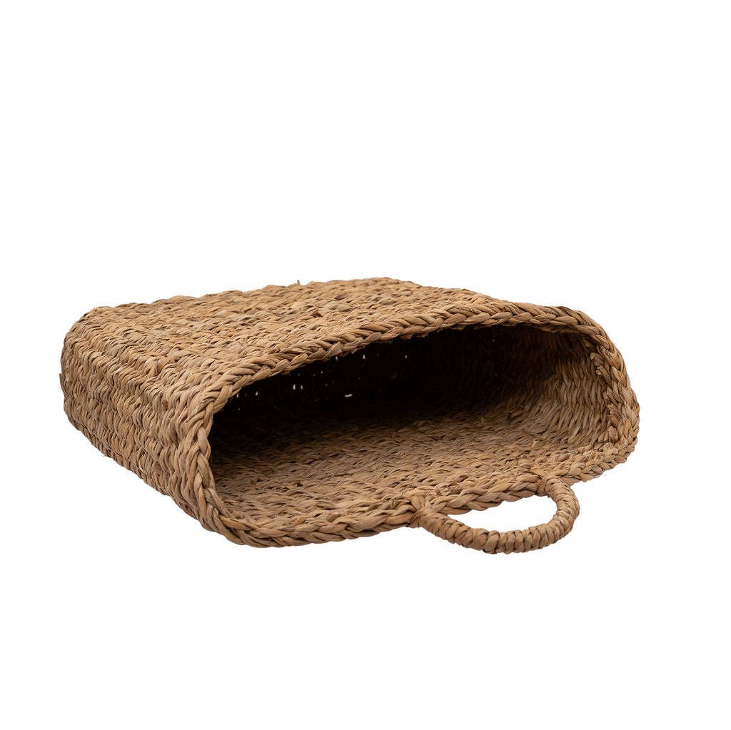 Slim Seagrass Hanging Storage Basket