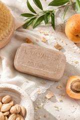 Apricot soap bar enriched with olive oil and argan oil