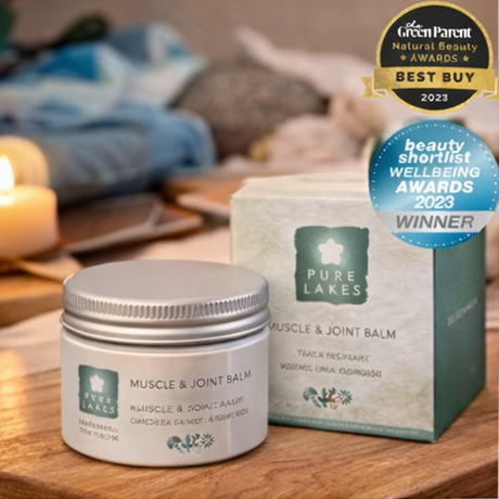 Pure Lakes Muscle & Joint Balm with packaging 