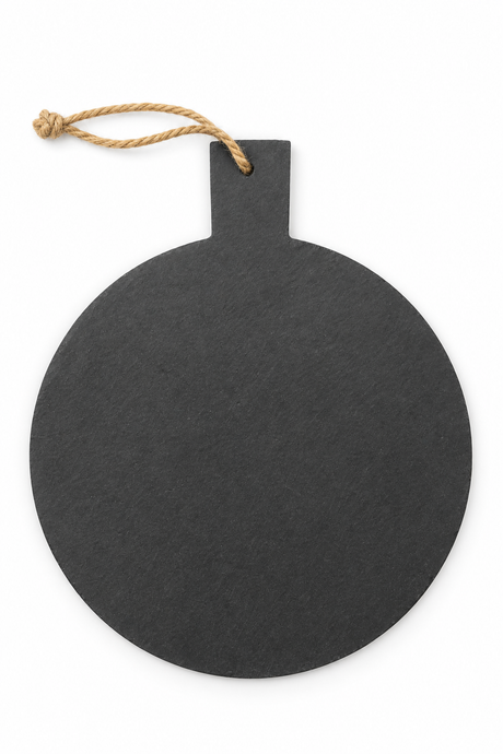 Round Slate Serving Board with Handle – Personalised or Blank