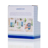 Box of Uberstar tumblers with images of tumblers and text on a white background