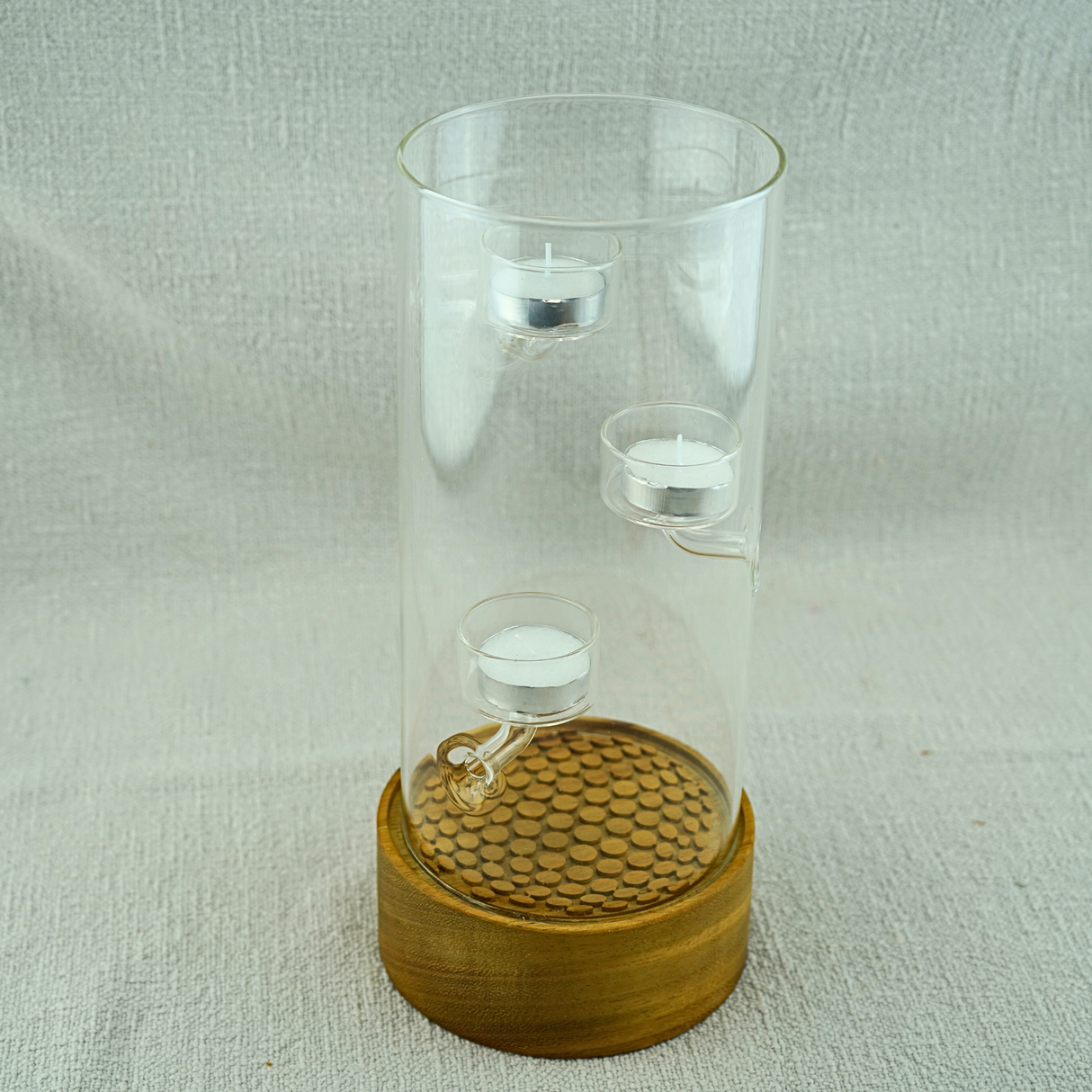 Triple Pebble Candle Holder - Large