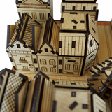 Christmas Advent Village (Light wood)