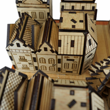 Christmas Advent Village (Light wood)