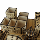 Christmas Advent Village (Light wood)