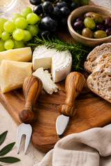 Cheese knife and fork set for grazing boards