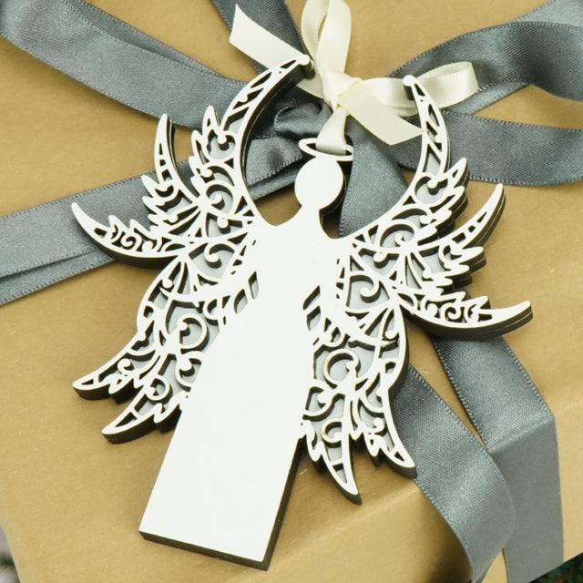 Elegant White Angel Gift Tag - Angel One