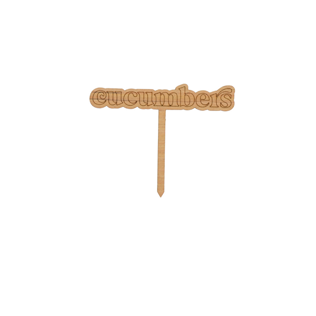 Wooden Garden Markers: Bubble Edition (set of 29)