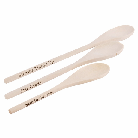 Stir engraved spoons